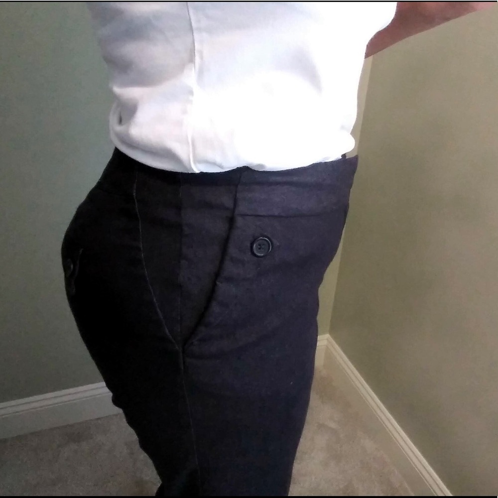 Worthington Curvy Fit Denim Culottes Gauchos - Picture 6 of 8